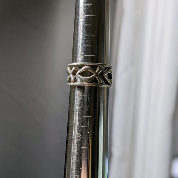 Ichthys Fish Ring in Sterling Silver - Picture 7 of 9